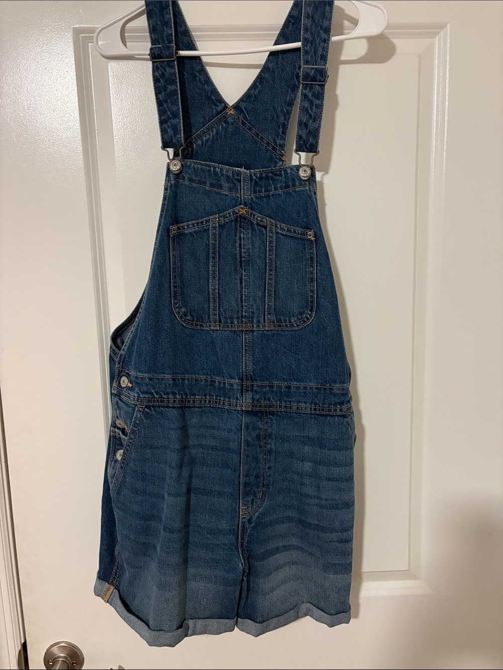Old Navy Denim Overalls in Dark Blue